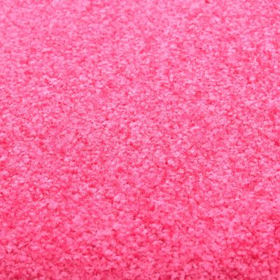 vidaXL uksematt pestav, roosa, 90 x 120 cm