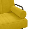 vidaXL diivanvoodi k&auml;etugedega, kollane, samet