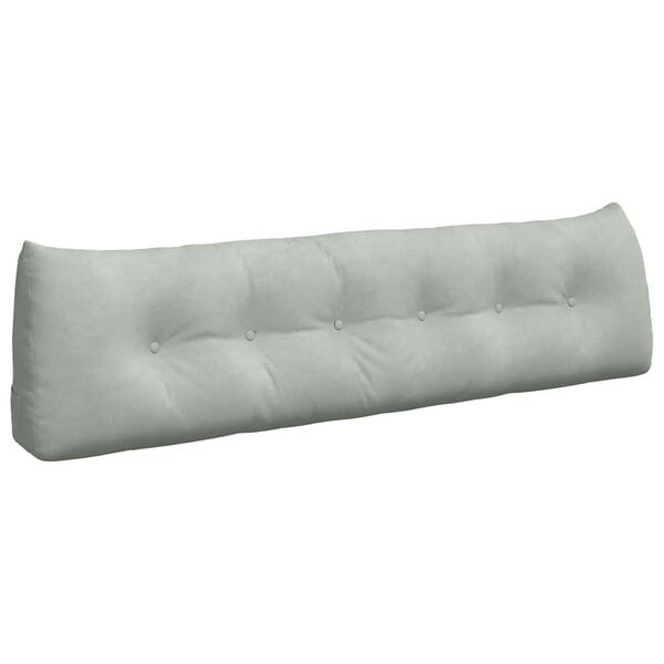 vidaXL Seljatugi padi Helehall 180 x 24 x 50 cm Samet