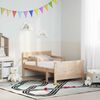 vidaXL Voodi raam madratsiga peaga Pruun 80 x 200 cm Tahke m&auml;nd
