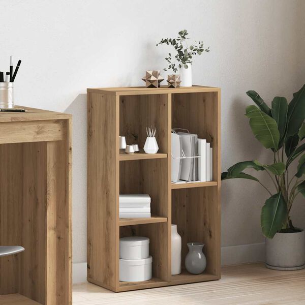 vidaXL raamatukapp Artisan Oak 50x25x80 cm Engineered Wood