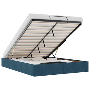 vidaXL Ottomani voodiraam ilma madratsita, 140x190 cm, samet