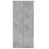 vidaXL k&otilde;rge kapp, betoonhall, 80 x 35 x 180 cm, tehispuit