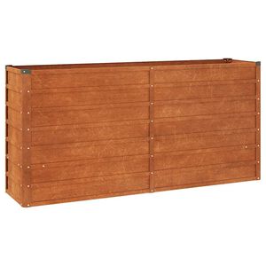 vidaXL taimekast, rooste, 160x40x77 cm, Corten-teras