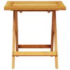 vidaXL päevitustool koos padja ja lauaga, akaatsiapuit