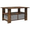 vidaXL Kohvilaud sahtliga Suitsetatud tamm 77 x 55 x 42 cm Tehispuit
