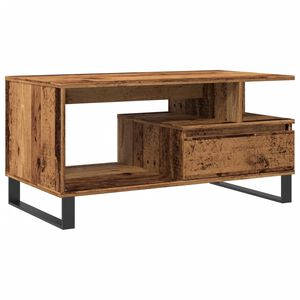 vidaXL diivanilaud Old Wood 90x49x45 cm Engineered Wood