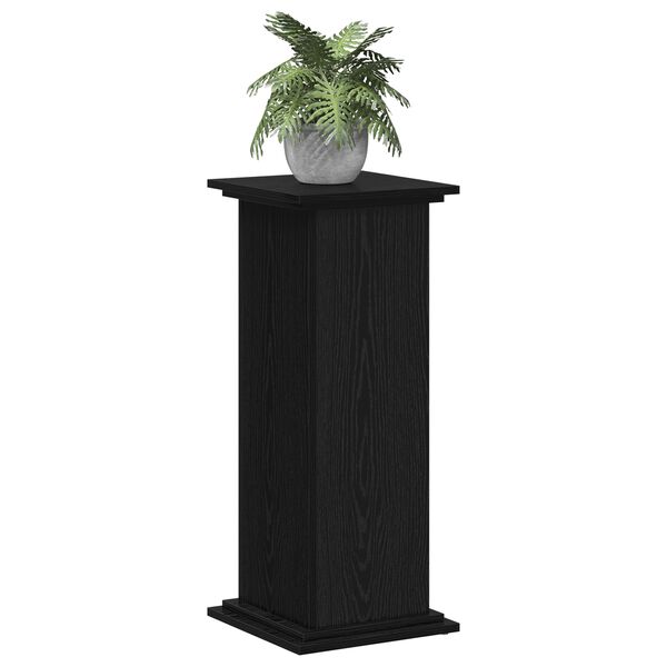 vidaXL Taimede alus Must tamm 33 x 33 x 80 cm Tehispuit