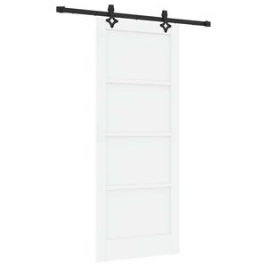 vidaXL Libisev uks ORKDAL Valge 83 x 202 cm Toekas m&auml;nnipuit