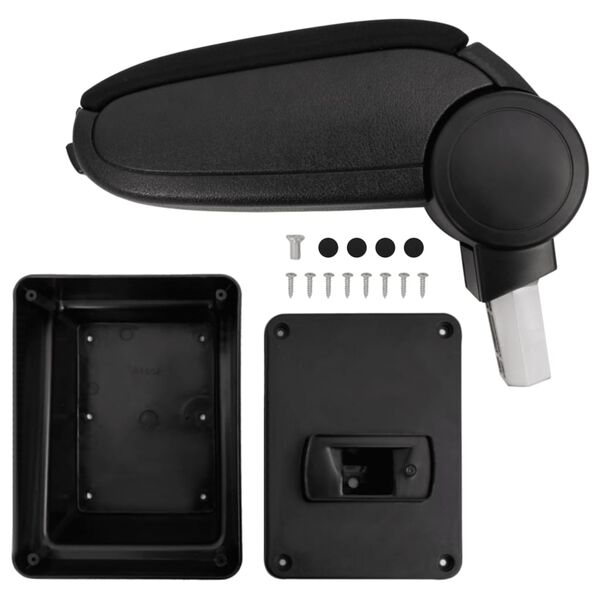 vidaXL auto k&auml;etugi, must, 17x40x(31-49) cm, ABS