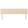 vidaXL voodipeatsid 2 tk, kreemjas, 100x5x78/88 cm, kangas