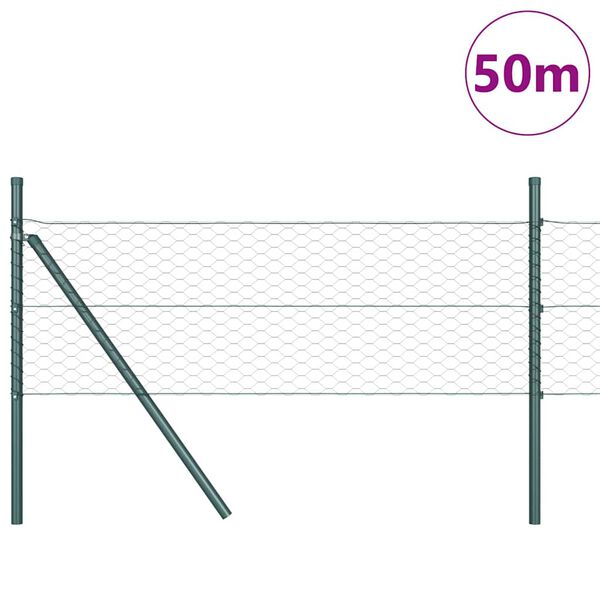 vidaXL Aiapost Hall 50 x 0,5 m (36 mm mesh) Terased ja PVC