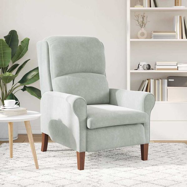 vidaXL Tugitool Helehall 76 x 94 x 102 cm Samet