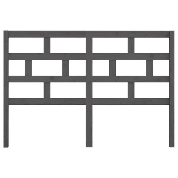 vidaXL voodipeats, hall, 146 x 4 x 100 cm, männipuit