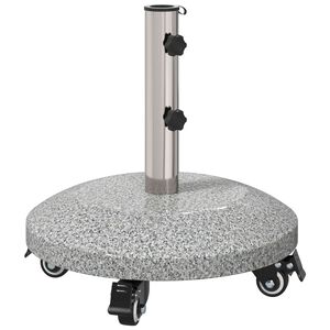 vidaXL Graniitne vihmavarju alus ratastega 4-5 cm posti jaoks 27.2 kg