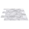 vidaXL Subway plaat 20 pcs Valge Marmor 30,5 x 30,5 cm