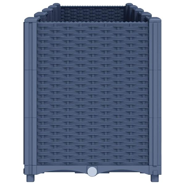 vidaXL aia taimekast, sinine hall, 160 x 40 x 53 cm, PP