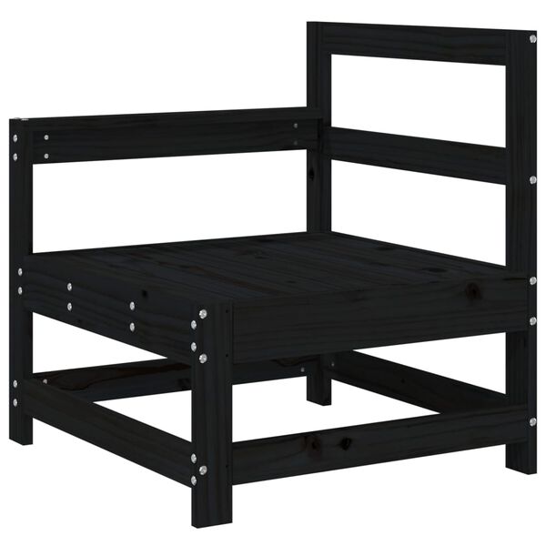 vidaXL aia nurgadiivanid, 2 tk, must, männipuit