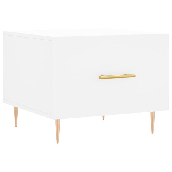 vidaXL kohvilaud, valge, 50 x 50 x 40 cm, tehispuit