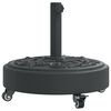 vidaXL ratastega p&auml;ikesevarju alus, &Oslash;38/48 mm postile, 27 kg &uuml;mmargune
