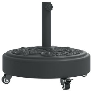 vidaXL ratastega p&auml;ikesevarju alus, &Oslash;38/48 mm postile, 27 kg &uuml;mmargune