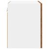 vidaXL Seinakapp 2 pcs Vana puu ja valge 40 x 31 x 40 cm Tehispuit