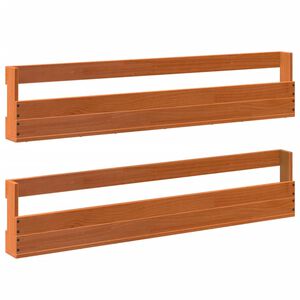 vidaXL seinale kinnitatavad jalatsiriiulid 2 tk meekarva 110x9x23 m&auml;nd