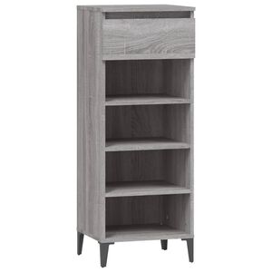 vidaXL kingakapp, hall Sonoma tamm, 40x36x105 cm, tehispuit