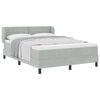 vidaXL Karbi vedrumadrats peaga Helehall 140 x 190 cm Samet