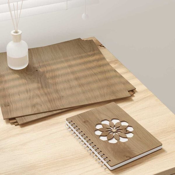 vidaXL Dekor Paneelid 50 pcs K&auml;sit&ouml;&ouml;puu 30 x 30 x 0.27 cm Tehispuit