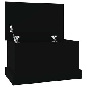vidaXL hoiukast, must, 50 x 30 x 28 cm, tehispuit