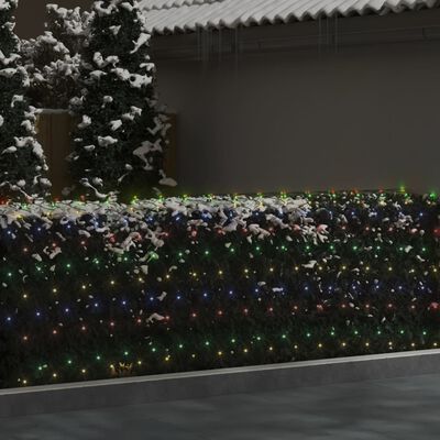 vidaXL jõulutulede võrk, värviline, 3 x 2 m, 204 LEDi, siseruumi, õue