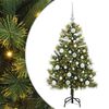 vidaXL Tehis Hingega J&otilde;ulupuu Koos Koonustega Roheline 120 cm
