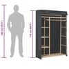 vidaXL garderoob, hall, 110 x 40 x 170 cm, kangas