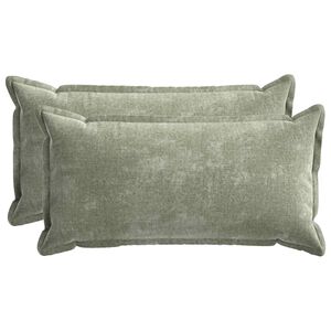 vidaXL Diivanipadi 2 pcs HOUTEN Roheline 40 x 80 cm &Scaron;en&uuml;&uuml;lfabric