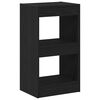 vidaXL Raamaturiiul 2 tasandit 40 x 30 x 71,5 cm Tehispuit Must tamm