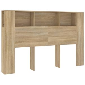 vidaXL voodipeatsi kapp, Sonoma tamm, 160 x 18,5 x 104,5 cm