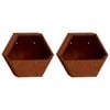 vidaXL seina taimekastid 2 tk, rooste, Corten teras, 30x10x25 cm