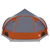 vidaXL Kupolitelgid katusega õhuavaga Hall ja oranž 505 x 450 x 248 cm