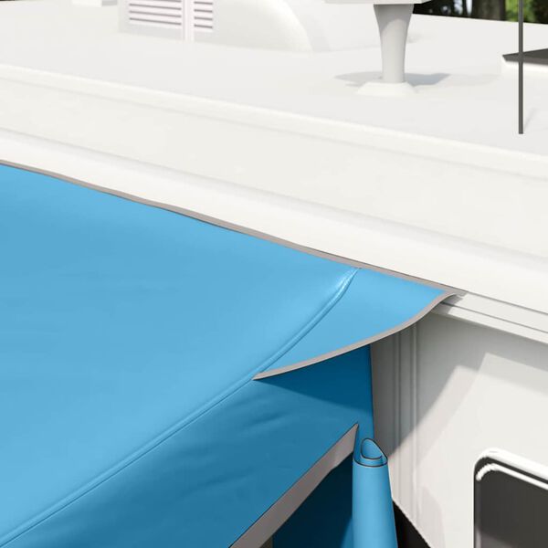 vidaXL Tagaluugitelk katusega Sinine 285 x 255 x 245 cm taft