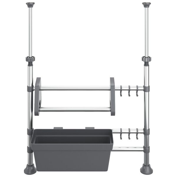 vidaXL reguleeritav köögikorraldaja, alumiinium