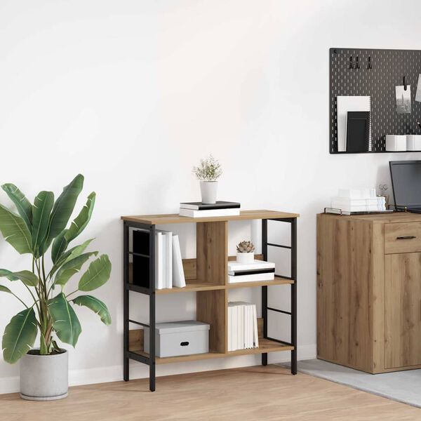 vidaXL Raamatukapp K&auml;sit&ouml;&ouml;puu 82 x 32 x 79 cm Tehispuit