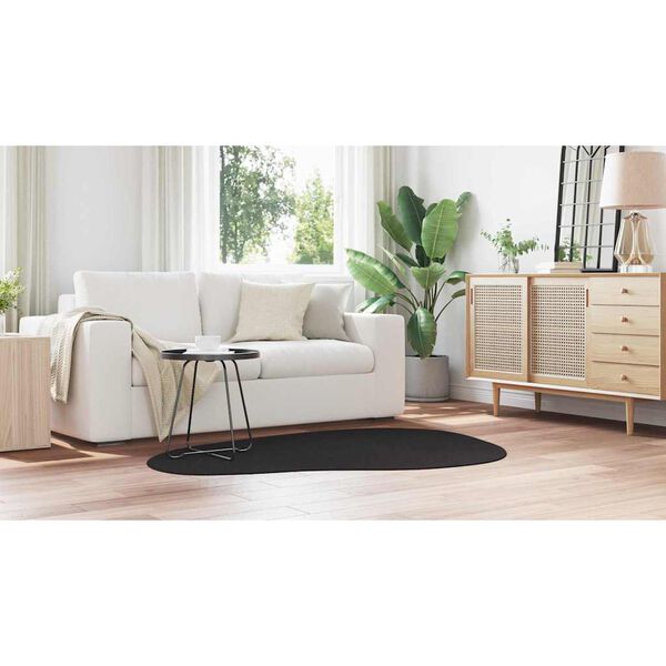 vidaXL Vaip HUARTE Must 120 x 170 cm Polüester