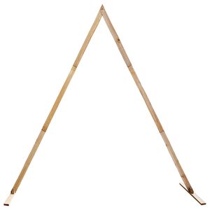 vidaXL Pulma kaar Helepruun 202 x 95 x 254 cm Kindel m&auml;nnipuidust