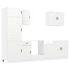 vidaXL 7-osaline köögikappide komplekt "Porto", valge, töödeldud puit