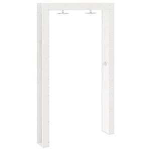 vidaXL V&auml;li du&scaron;&scaron; 226 cm Massiivne m&auml;nni- ja roostevaba teras Valge