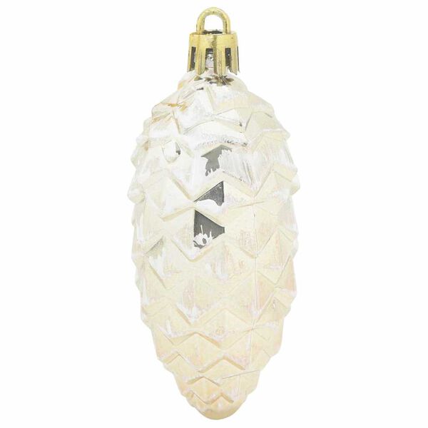 vidaXL Jõulune Käbipall 40 pcs šampanjavärvi