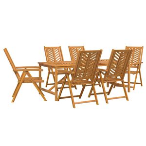 vidaXL Aia s&ouml;&ouml;gilaudade komplekt 7 pcs Pruun Tugev akatsiapuu