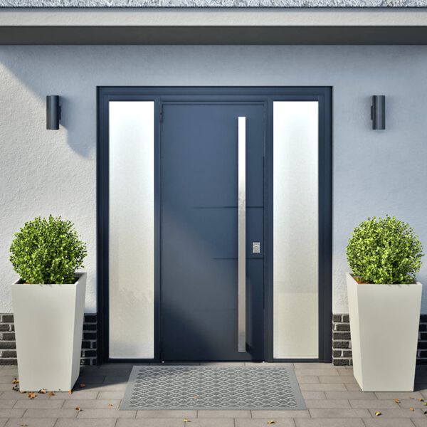 vidaXL aia taimekastid 2 tk, valge, 45x45x75 cm, teras