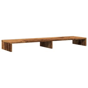 vidaXL monitorialus, vana puit, 100x27x10 cm, tehispuit
